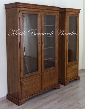 Classic style rifle display cabinet, Italian artisan product